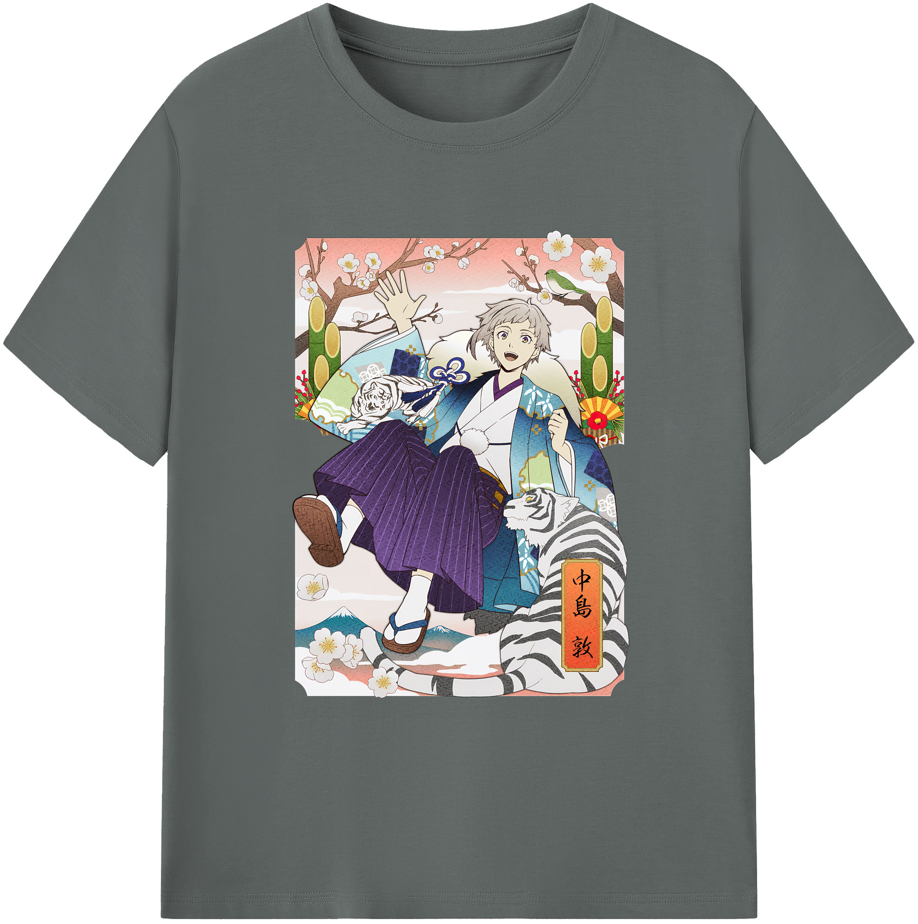 （画像用） 文豪ストレイドッグス Bungo Stray Dogs 綿100％ メンズ半袖Tシャツ｜肌触りやわらか＆通気性